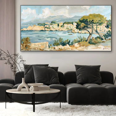 Quadro Stampa su Tela Racconti di Porto Cervo, Sardegna - CupidoDesign