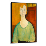 Mergina žalia palaidine, Amedeo Modigliani