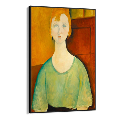 Meisje in een groene blouse, Amedeo Modigliani