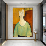 Ragazza in una camicetta verde, Amedeo Modigliani - CupidoDesign