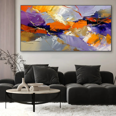 Quadro Stampa su Tela Rapsodia Viola - CupidoDesign