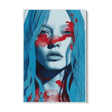 Quadro Stampa su Tela Red Ink - CupidoDesign