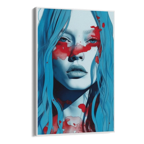 Quadro Stampa su Tela Red Ink - CupidoDesign