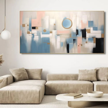 Quadro Stampa su Tela Riflessi del Tempo 75x150cm - CupidoDesign