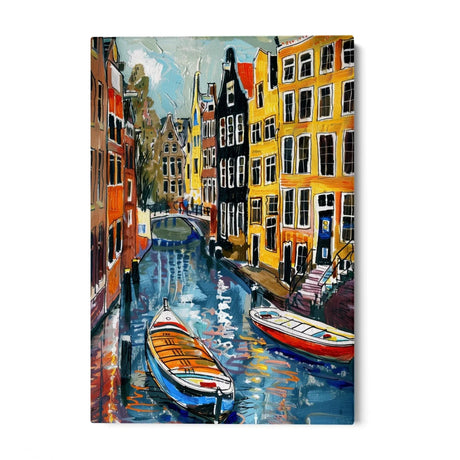 Quadro Stampa su Tela Riflessi di Amsterdam, Paesi Bassi - CupidoDesign