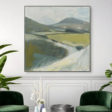 Quadro Stampa su Tela Riflessi di Collina - CupidoDesign