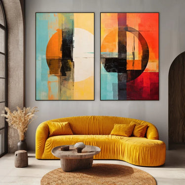 Quadro Stampa su Tela Riflessi Divergenti - CupidoDesign