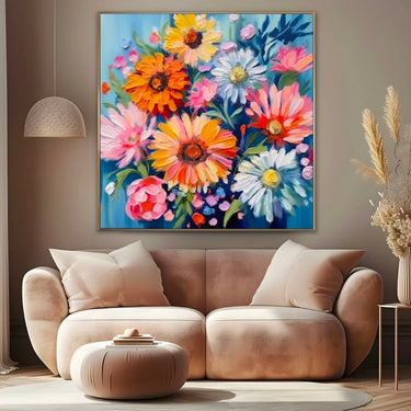 Quadro Stampa su Tela Riflessi Floreali - CupidoDesign