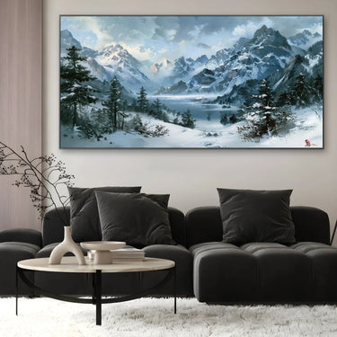 Quadro Stampa su Tela Riflessi Glaciali - CupidoDesign