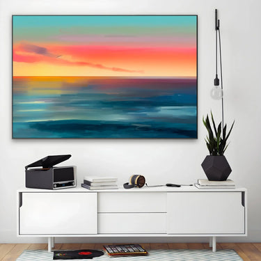 Quadro Stampa su Tela Riflessi oceanici - CupidoDesign