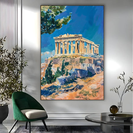 Quadro Stampa su Tela Riflessioni di Atene, Grecia - CupidoDesign