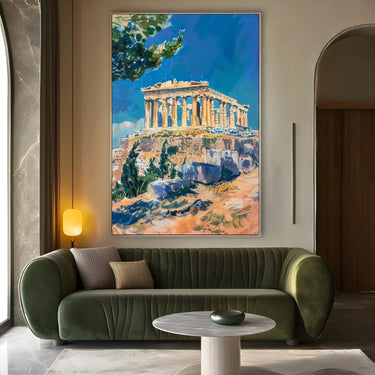 Quadro Stampa su Tela Riflessioni di Atene, Grecia - CupidoDesign