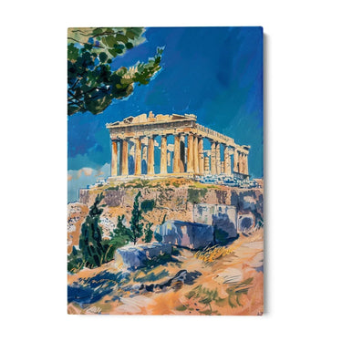 Quadro Stampa su Tela Riflessioni di Atene, Grecia - CupidoDesign