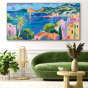 Quadro Stampa su Tela Riflessioni di Ibiza, Spagna - CupidoDesign