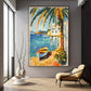 Quadro Stampa su Tela Riflessioni su Ibiza - CupidoDesign