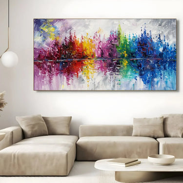 Quadro Stampa su Tela Riflesso di Colore - CupidoDesign