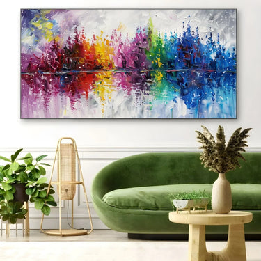 Quadro Stampa su Tela Riflesso di Colore - CupidoDesign