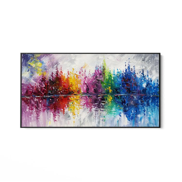 Quadro Stampa su Tela Riflesso di Colore - CupidoDesign