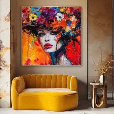 Quadro Stampa su Tela Riflesso Floreale - CupidoDesign