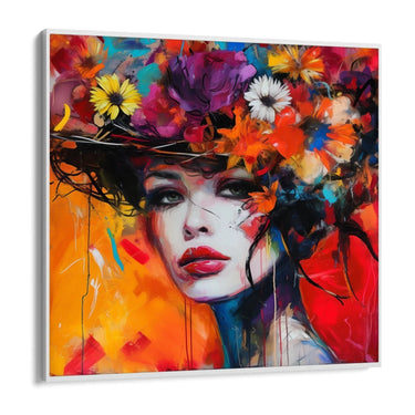 Quadro Stampa su Tela Riflesso Floreale - CupidoDesign