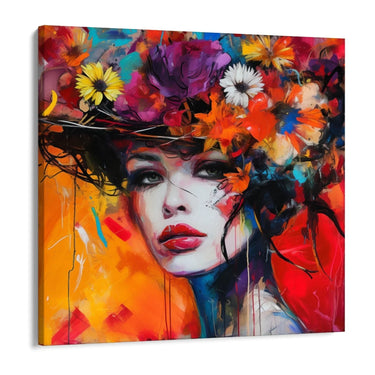 Quadro Stampa su Tela Riflesso Floreale - CupidoDesign