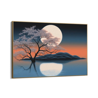 Quadro Stampa su Tela Riflesso Notturno - CupidoDesign