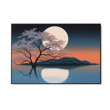 Quadro Stampa su Tela Riflesso Notturno - CupidoDesign