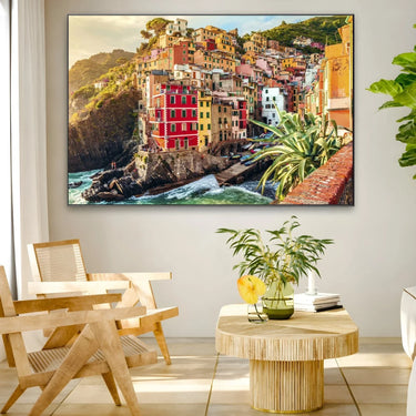 Quadro Stampa su Tela Riomaggiore, Cinque Terre - CupidoDesign