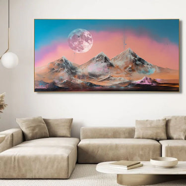 Quadro Stampa su Tela Riposo su Marte 50x100cm - CupidoDesign