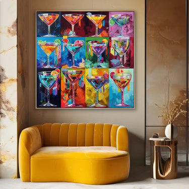 Quadro Stampa su Tela Ritmo dell'Ebrietà - CupidoDesign