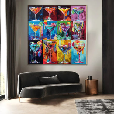 Quadro Stampa su Tela Ritmo dell'Ebrietà - CupidoDesign