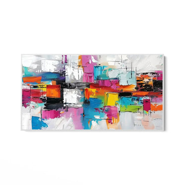 Quadro Stampa su Tela Ritmo Rubino - CupidoDesign
