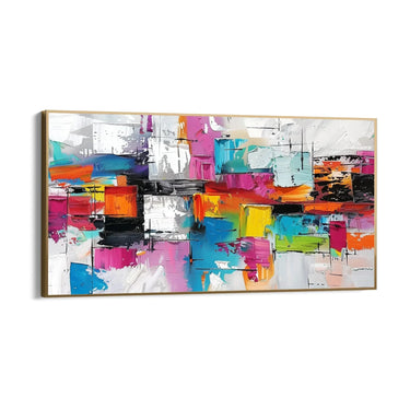 Quadro Stampa su Tela Ritmo Rubino - CupidoDesign