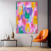Quadro Stampa su Tela Ritmo Vibrante - CupidoDesign