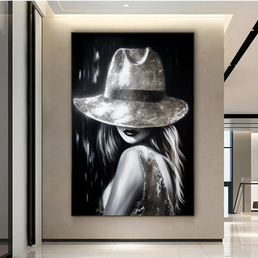 Quadro Stampa su Tela Ritratto d'Argento - CupidoDesign