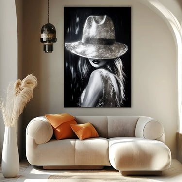 Quadro Stampa su Tela Ritratto d'Argento - CupidoDesign