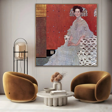 Quadro Stampa su Tela Ritratto di fritza riedler - Gustav Klimt - CupidoDesign