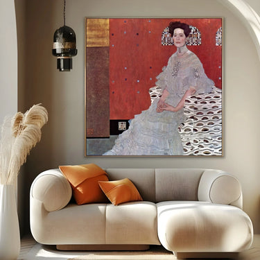 Quadro Stampa su Tela Ritratto di fritza riedler - Gustav Klimt - CupidoDesign