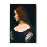 Portret van een jonge vrouw, Leonardo Da Vinci