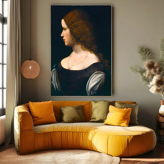 Portret młodej kobiety, Leonarda Da Vinci