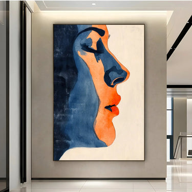 Quadro Stampa su Tela Ritratto in Penombra - CupidoDesign