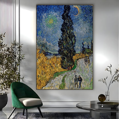 Droga z cyprysem i gwiazdą, Vincent Van Gogh
