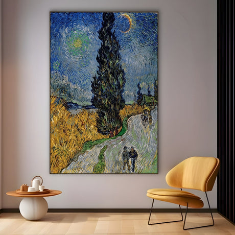 Drum cu Cypress și Star, Vincent Van Gogh