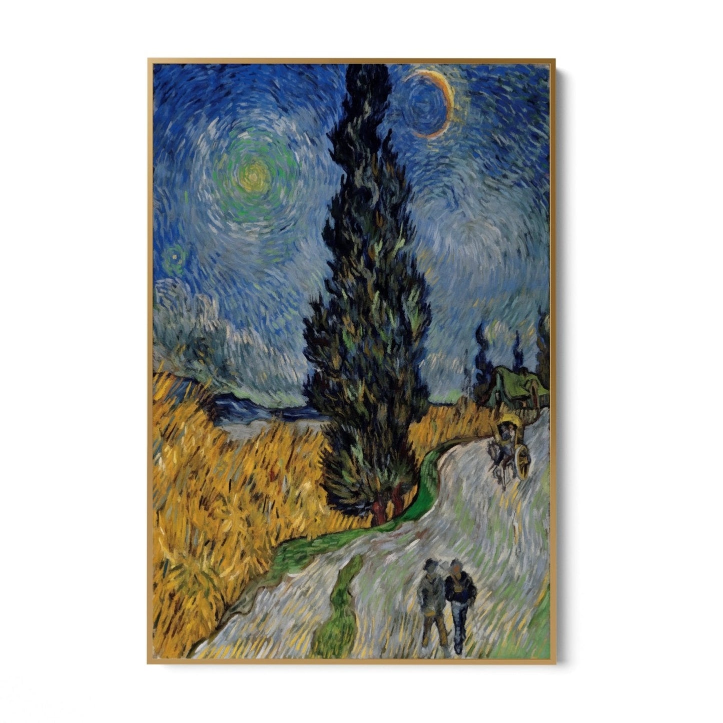 Drum cu Cypress și Star, Vincent Van Gogh
