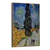 Road with Cypress and Star, Vincent Van Gogh - CupidoDesign