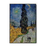 Road with Cypress and Star, Vincent Van Gogh - CupidoDesign