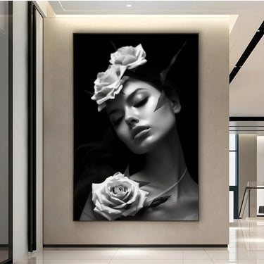 Quadro Stampa su Tela Rosa di Bellezza - CupidoDesign