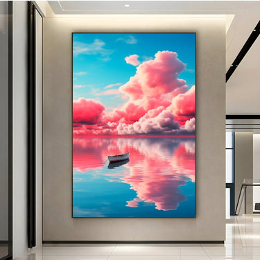 Quadro Stampa su Tela Rosa sull'orizzonte - CupidoDesign