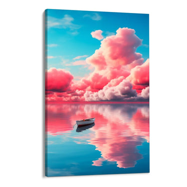 Quadro Stampa su Tela Rosa sull'orizzonte - CupidoDesign