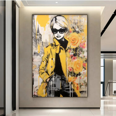 Quadro Stampa su Tela Rose Graffiti - CupidoDesign